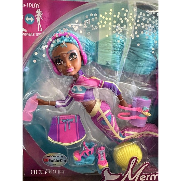 NIB Mermaid High Doll Spin Master ~ Oceanna ~ 2 in 1 Play - Picture 3 of 4